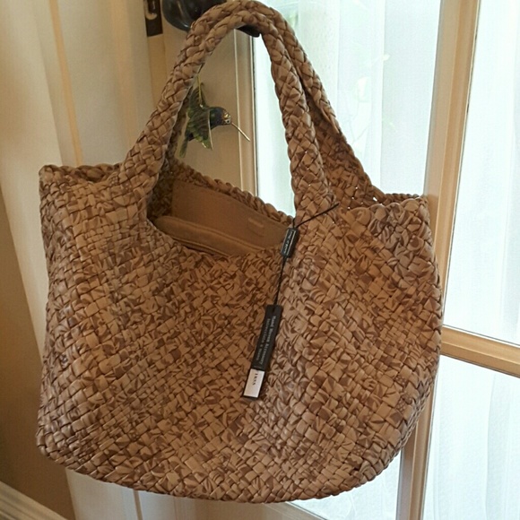 falor woven leather bag